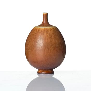 Berndt Friberg, a set of three stoneware vases and a bowl, Gustavsberg Studio 1951-69.