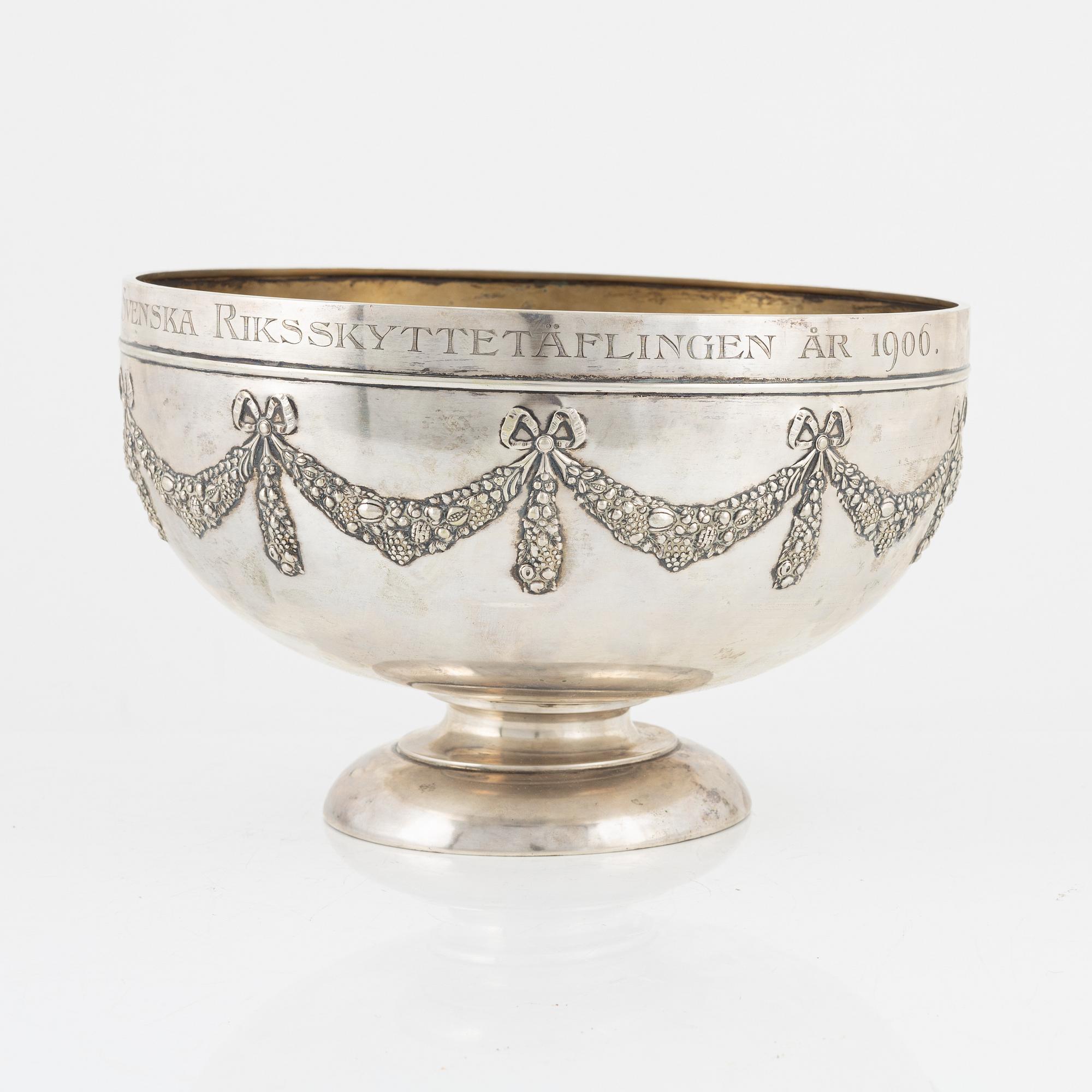 A Swedish Silver Bowl, mark of K. Anderson, Stockholm 1904.