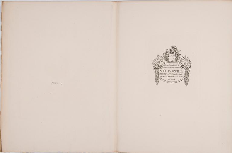 NÖEL DORVILLE, efter, 10 st etsningar, en del signerade och daterade i plåten. 1920-tal.