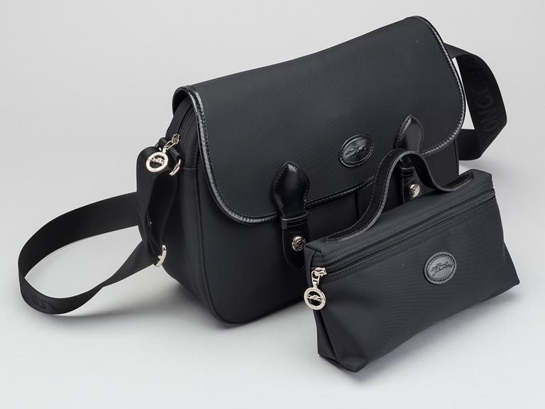 LONGCHAMP, väska samt necessär.