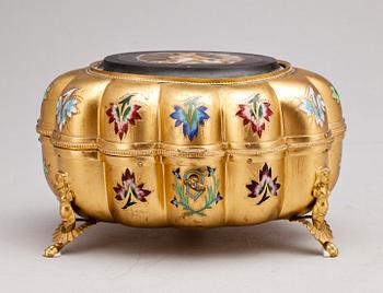 SKRIN, pietra dura, Italien, sent 1800-tal.