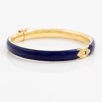 A bracelet 18K gold and enamel.