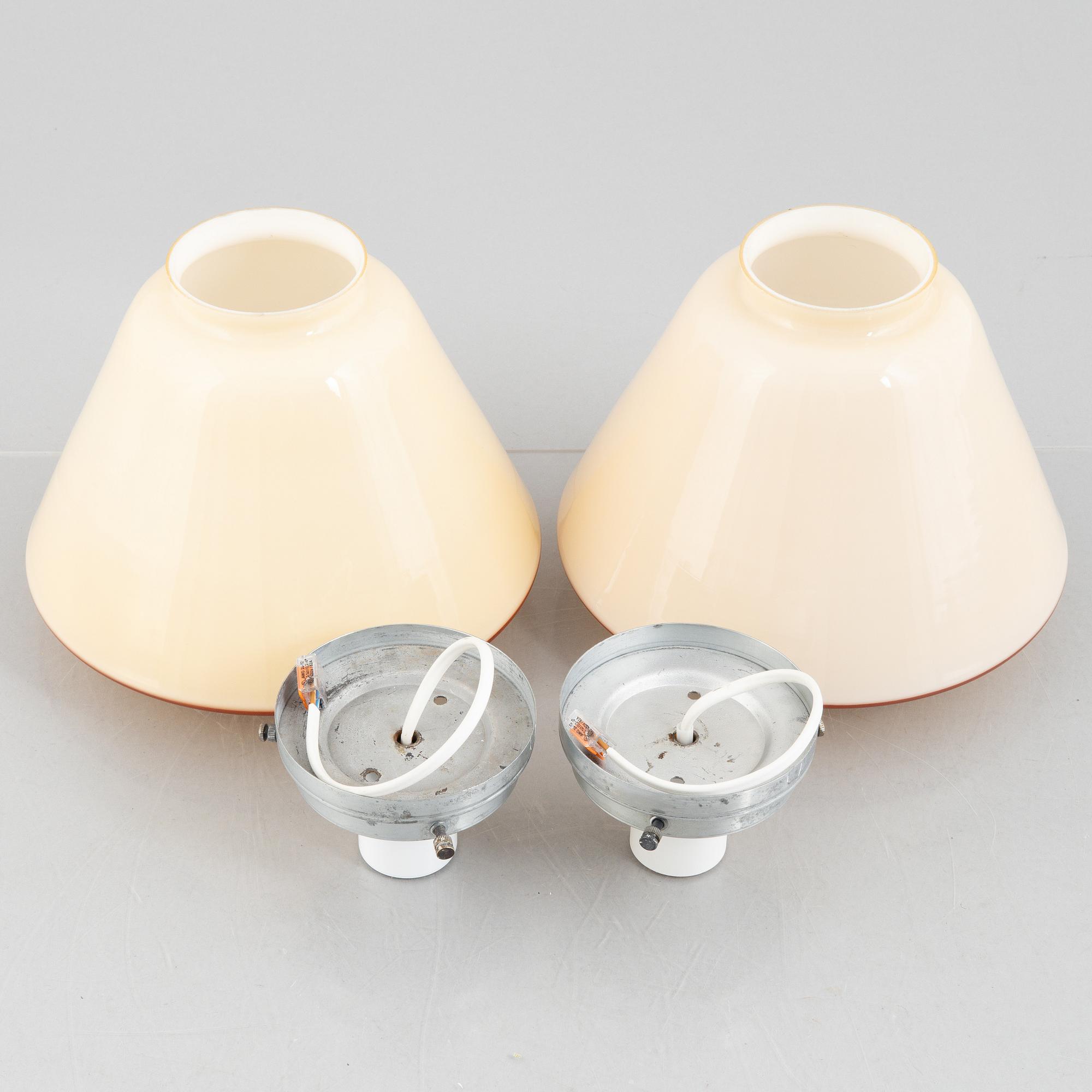 Cebe, a pair of ceiling lamps model "76924-1", Svalöv, 1930s/40s.
