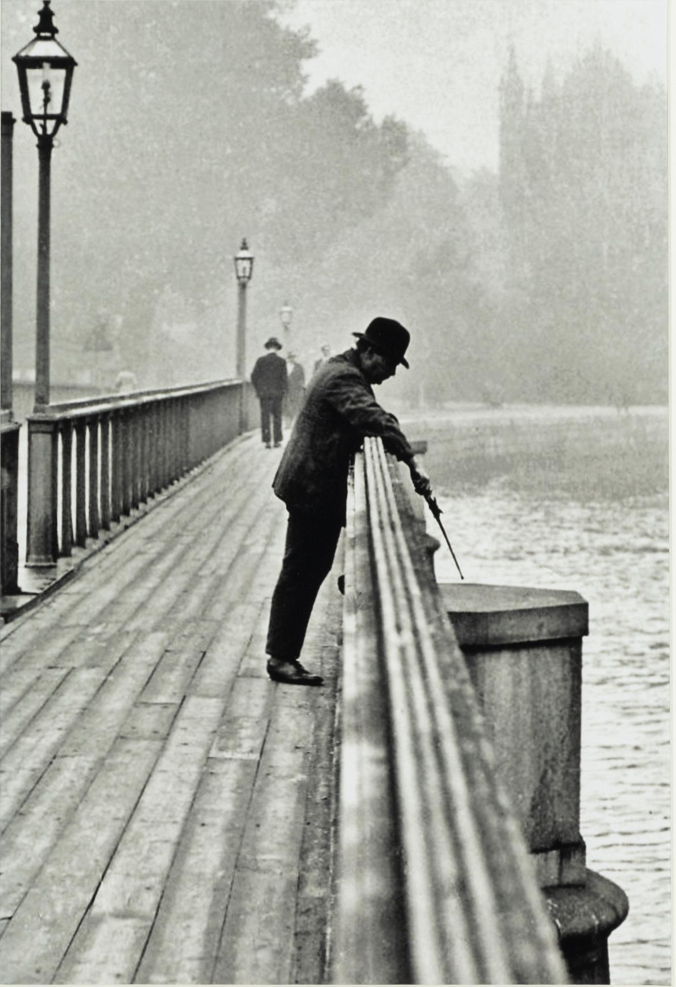 Åke Lange, "Fiskare på Skeppsholmsbron 1937".