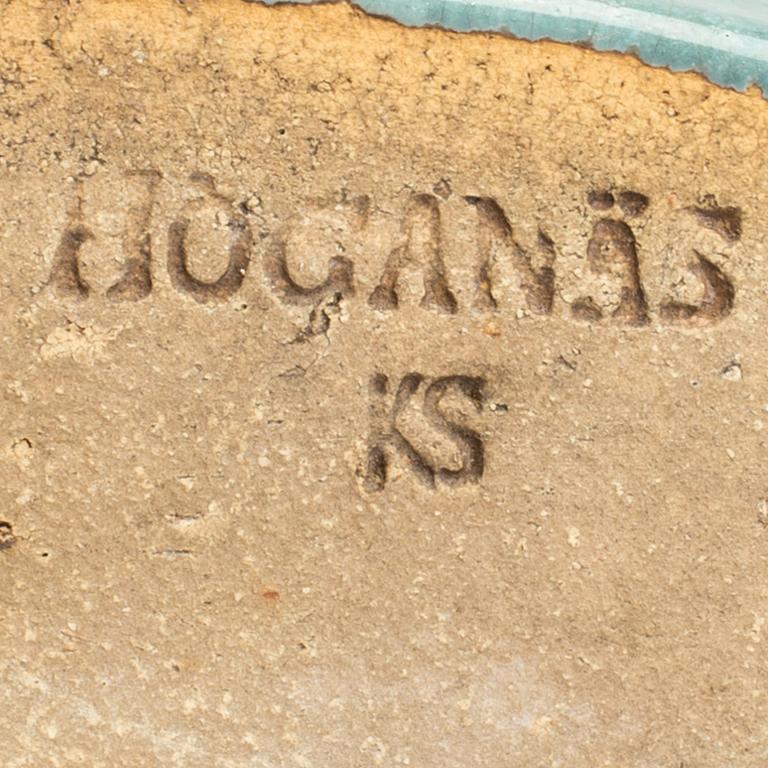 YTTERFODER, glaserat lergods, K.R Svensson, Höganäs, 1900-talets första hälft,