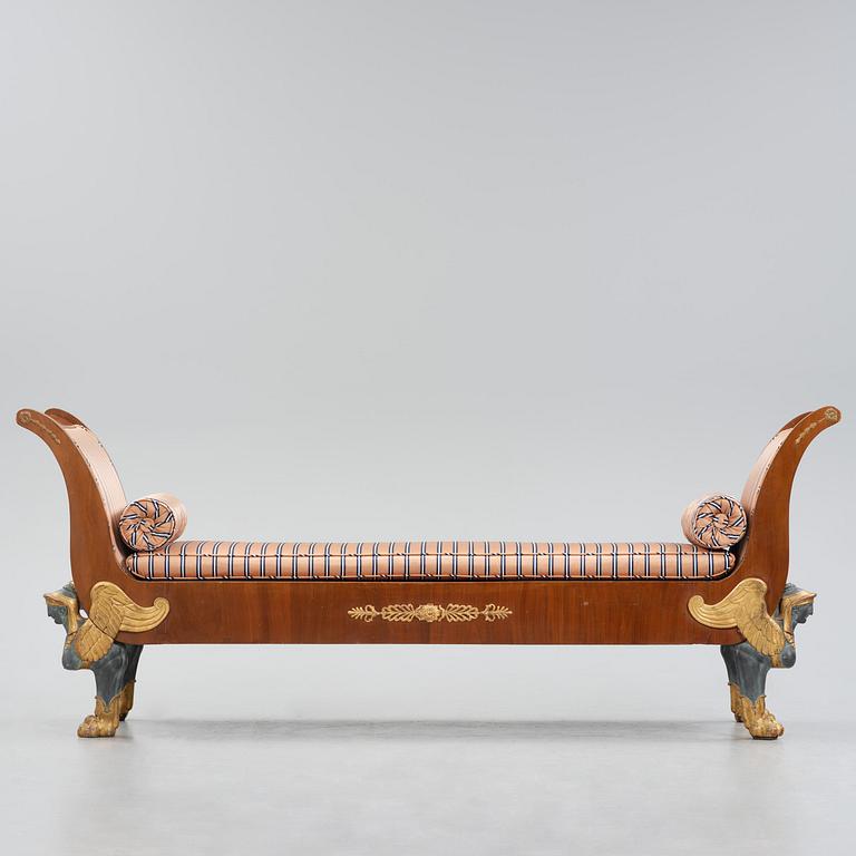 A Swedish Empire daybed, early 19th century.