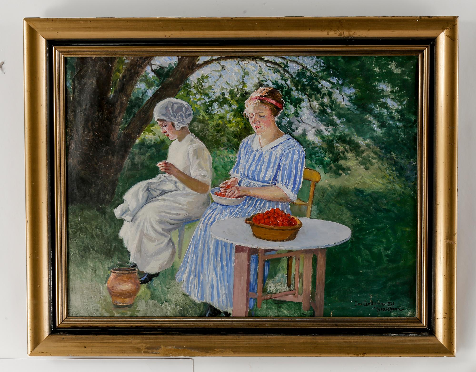 EMIL LINDGREN, olja på duk, signerad och daterad 1931, Grisselhamm.