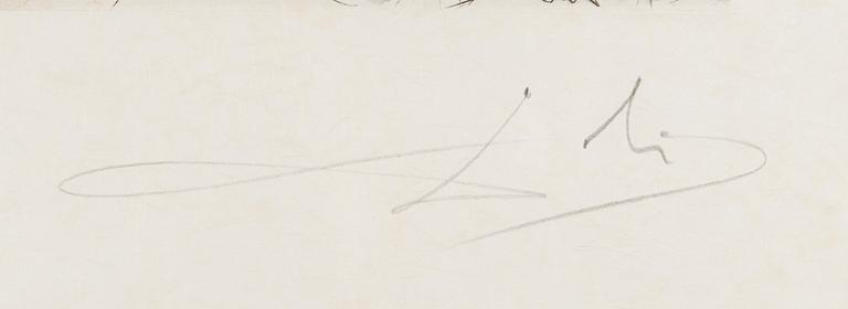 Salvador Dalí, "Nu à la jarretière" sarjasta "Hippies".