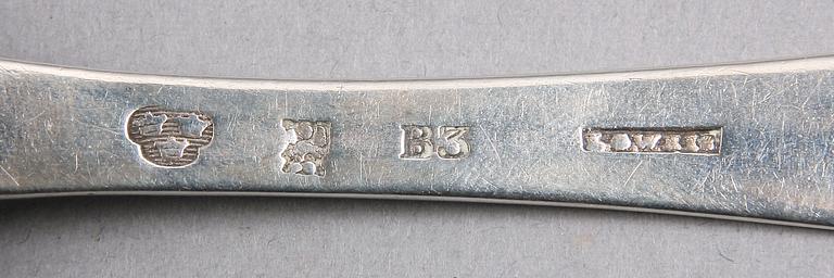 SKEDAR, 2 st, silver, 1808 samt 1818, Norrköping samt Eskilstuna, 85 g.