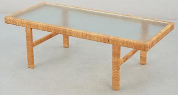 MÖBELGRUPP, 4 delar, rotting, 1900-talets andra hälft.