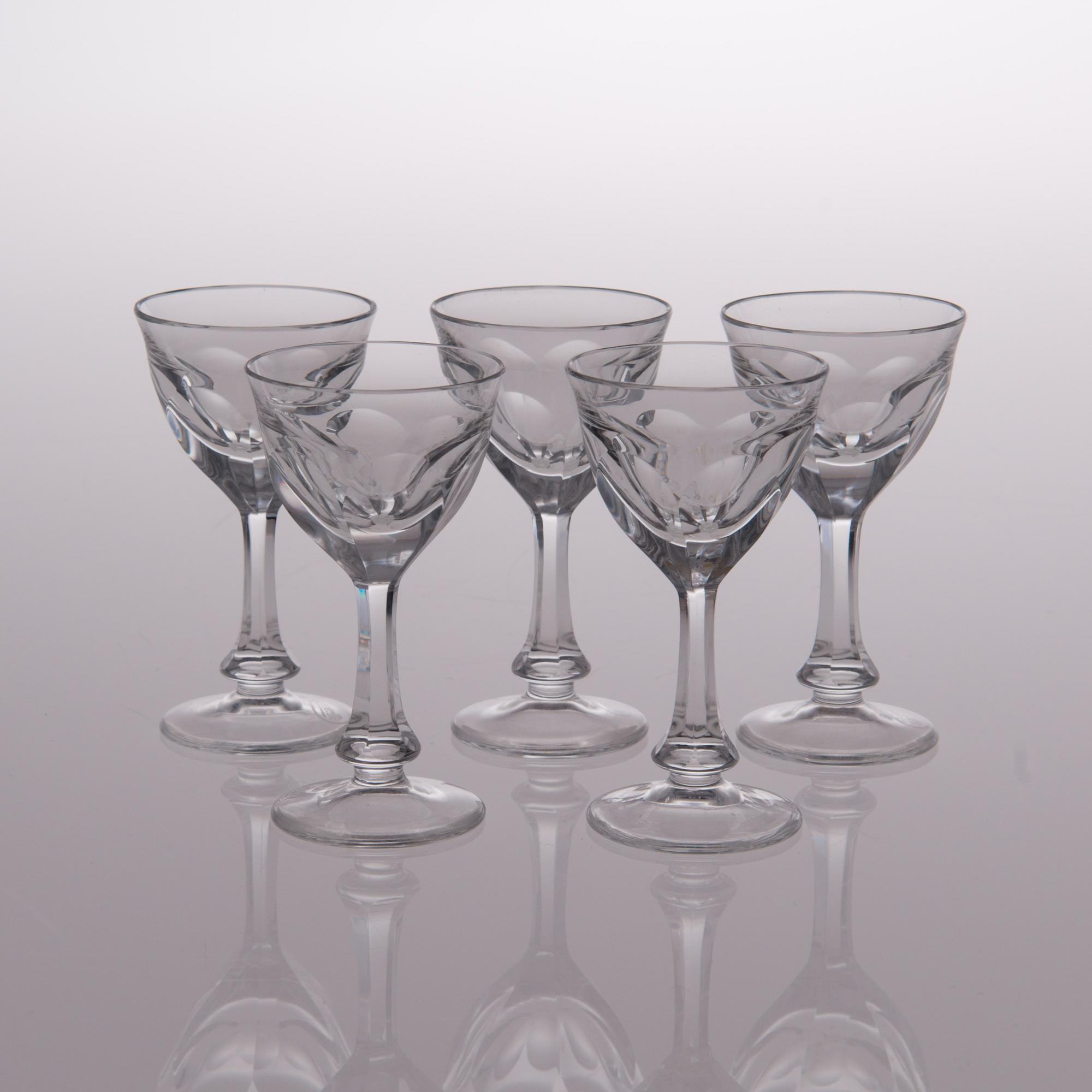A 23 piece Moser "Lady Hamilton" glassware set from the 1980s and 1990s, Czechoslovakia and  Czech Republic.