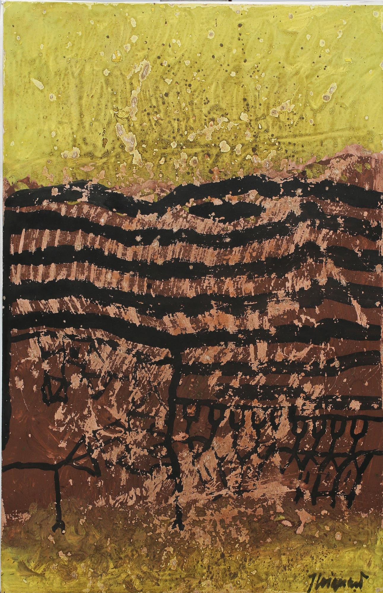 JAMES COIGNARD, gouache, signerad.