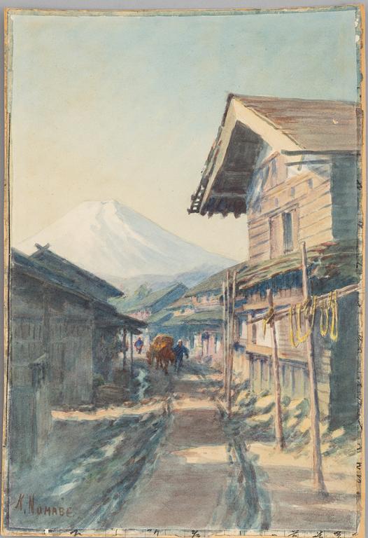 Shige. Inouye, "Nikko temple" and Numabe "Mount Fuji".