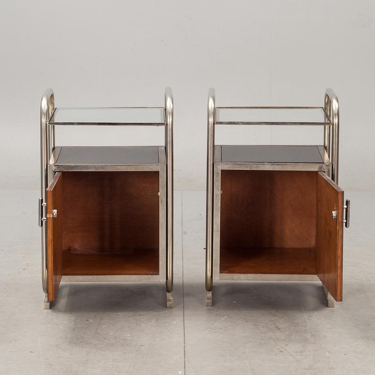 NATTDUKSBORD, ett par, Art deco, 1930-tal.