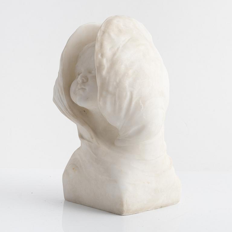 Verner Åkerman, skulptur, alabaster, "Perlan".