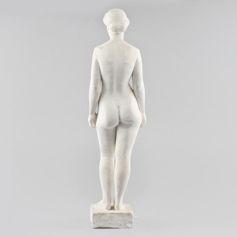 SKULPTUR, gips, monogramsignerad H.E, omkring 1900-talets mitt.