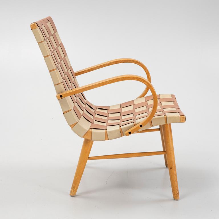 An easy chair attributed to Yngve Ekström, 1940s.