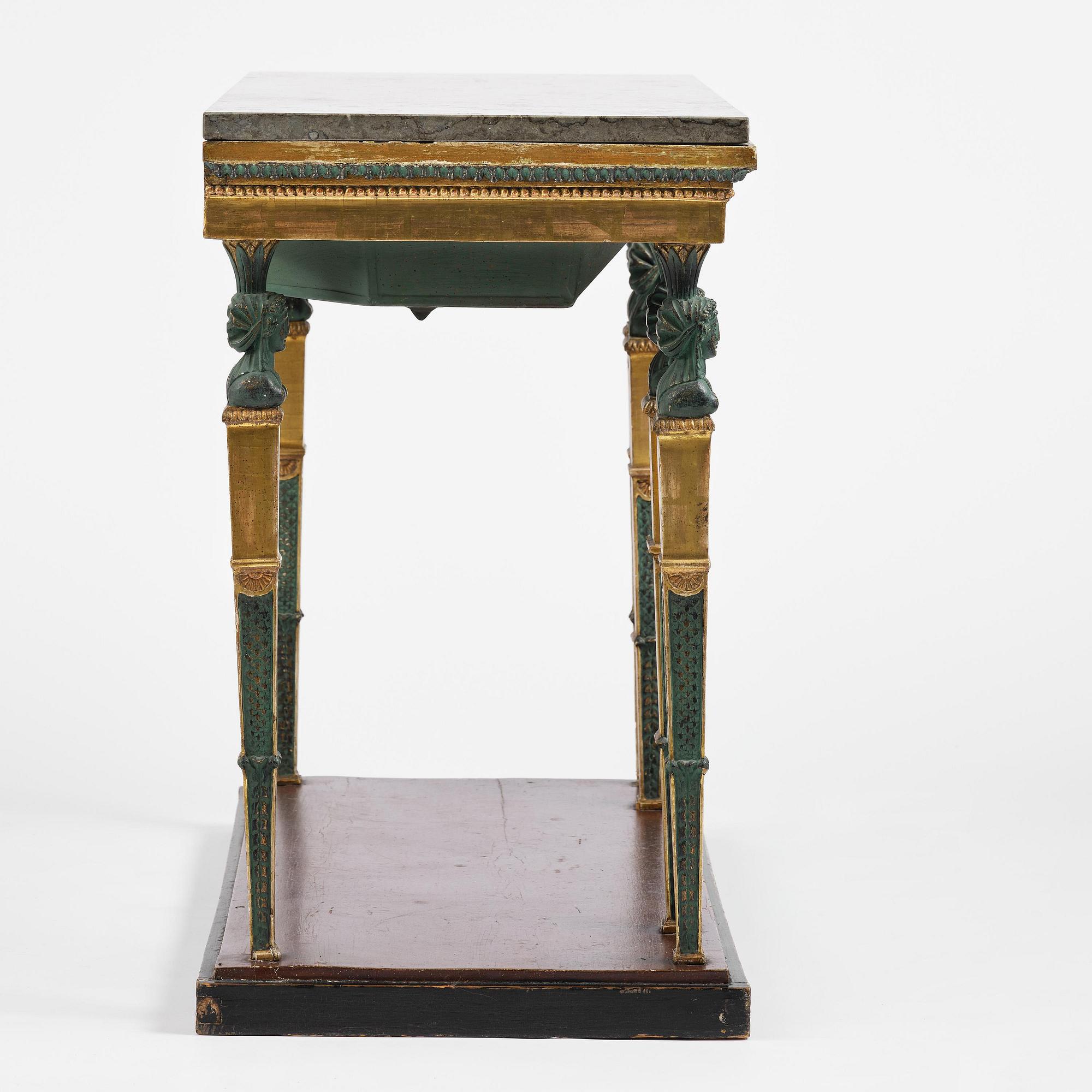 Konsolbord, Stockholmsarbete, omkring år 1800, Sengustavianskt.