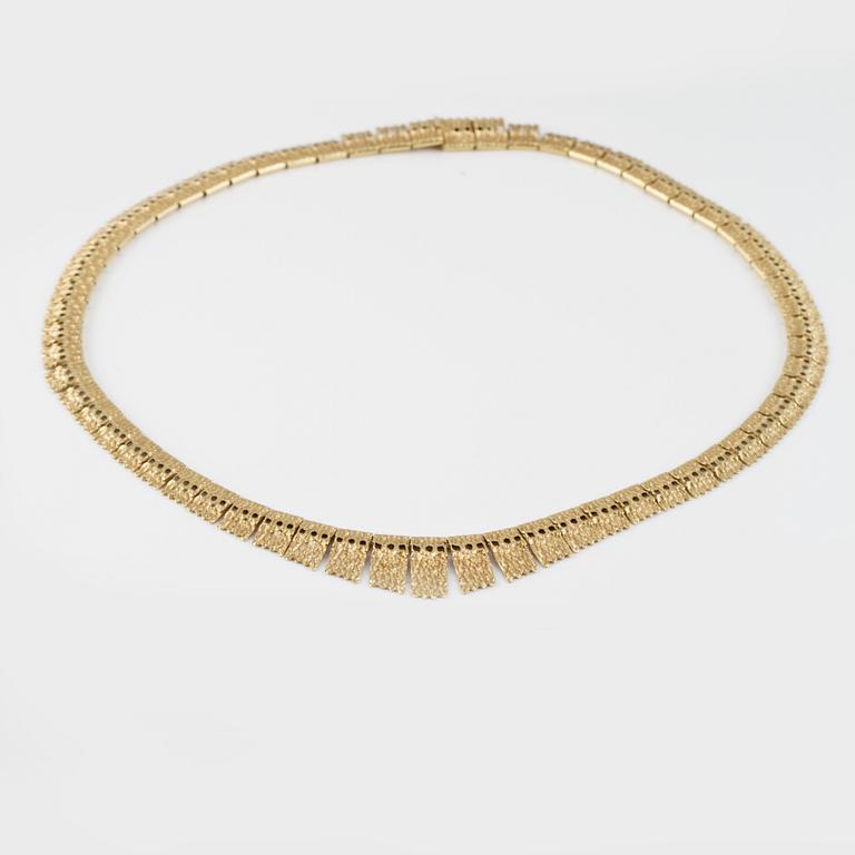 COLLIER, 14K guld, utländska stämplar. Vikt 22,3 gram.