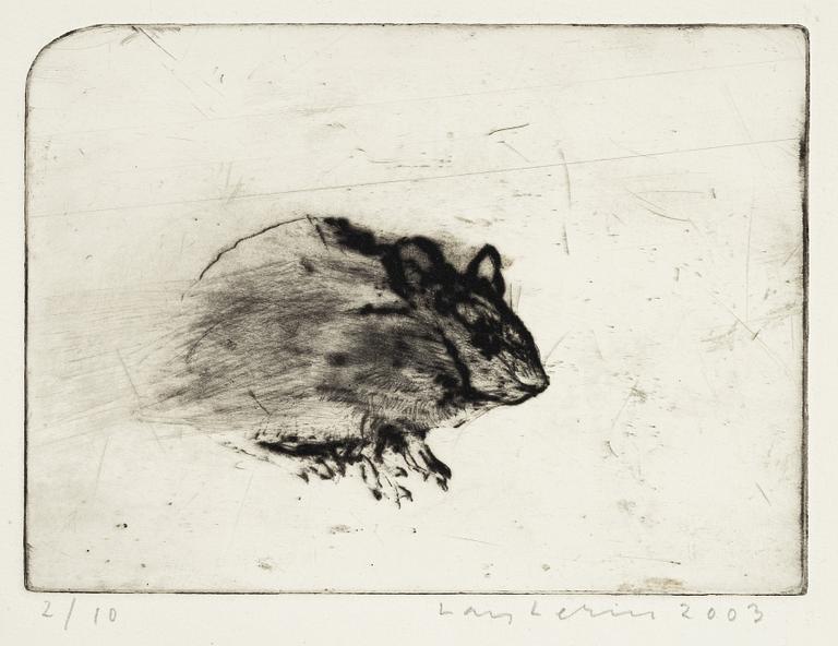 Lars Lerin, "Skogsmus".