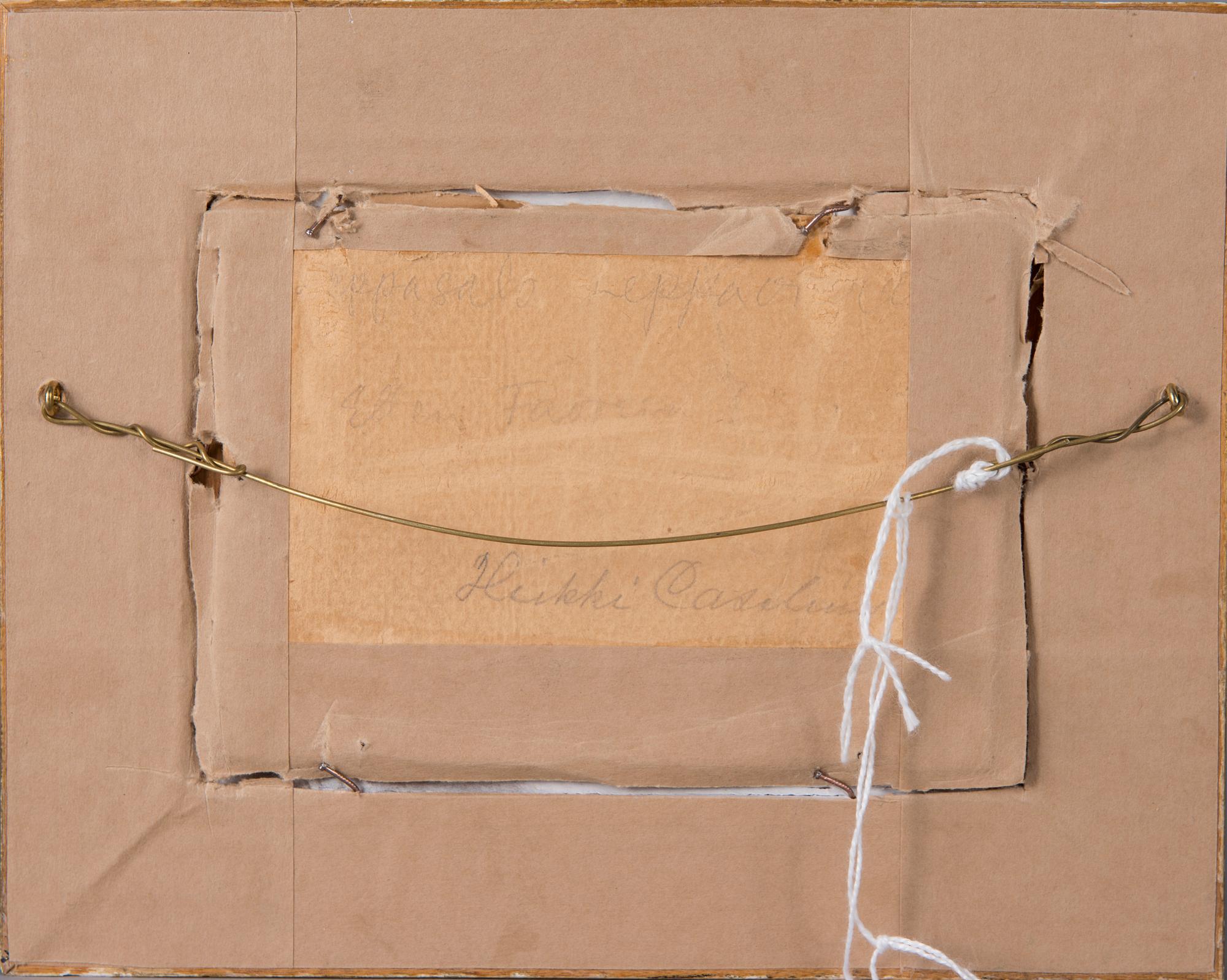 ELLEN FAVORIN, olja på skiva, signerad EF.