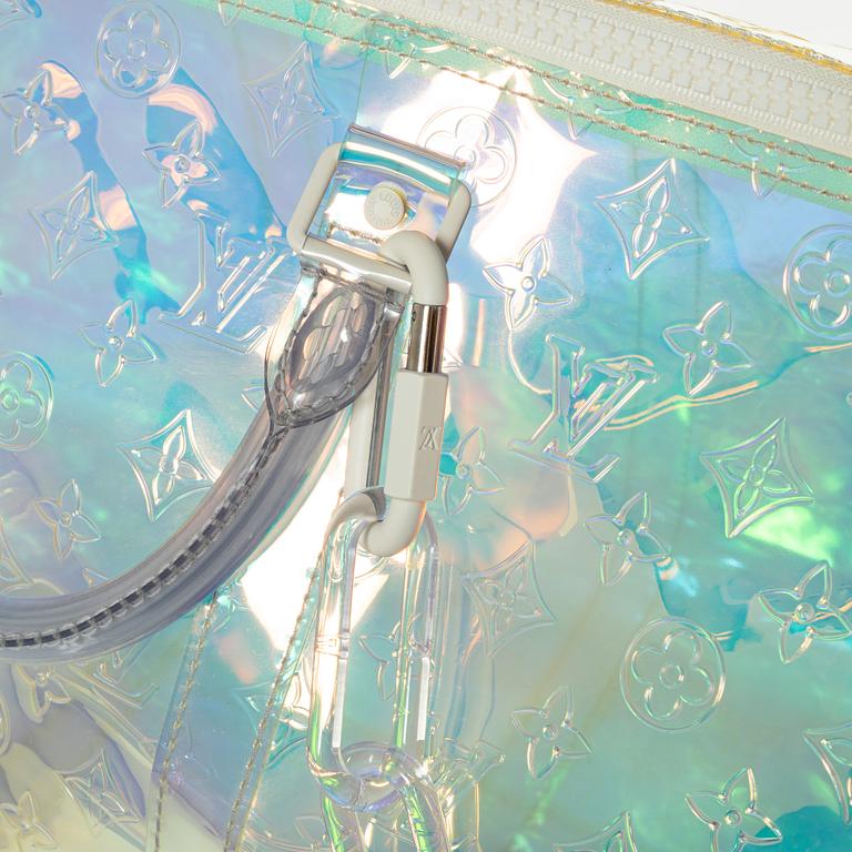 Louis Vuitton, weekendbag, "Keepall Bandouliere 50 Prism", Défilé Homme, 2019.