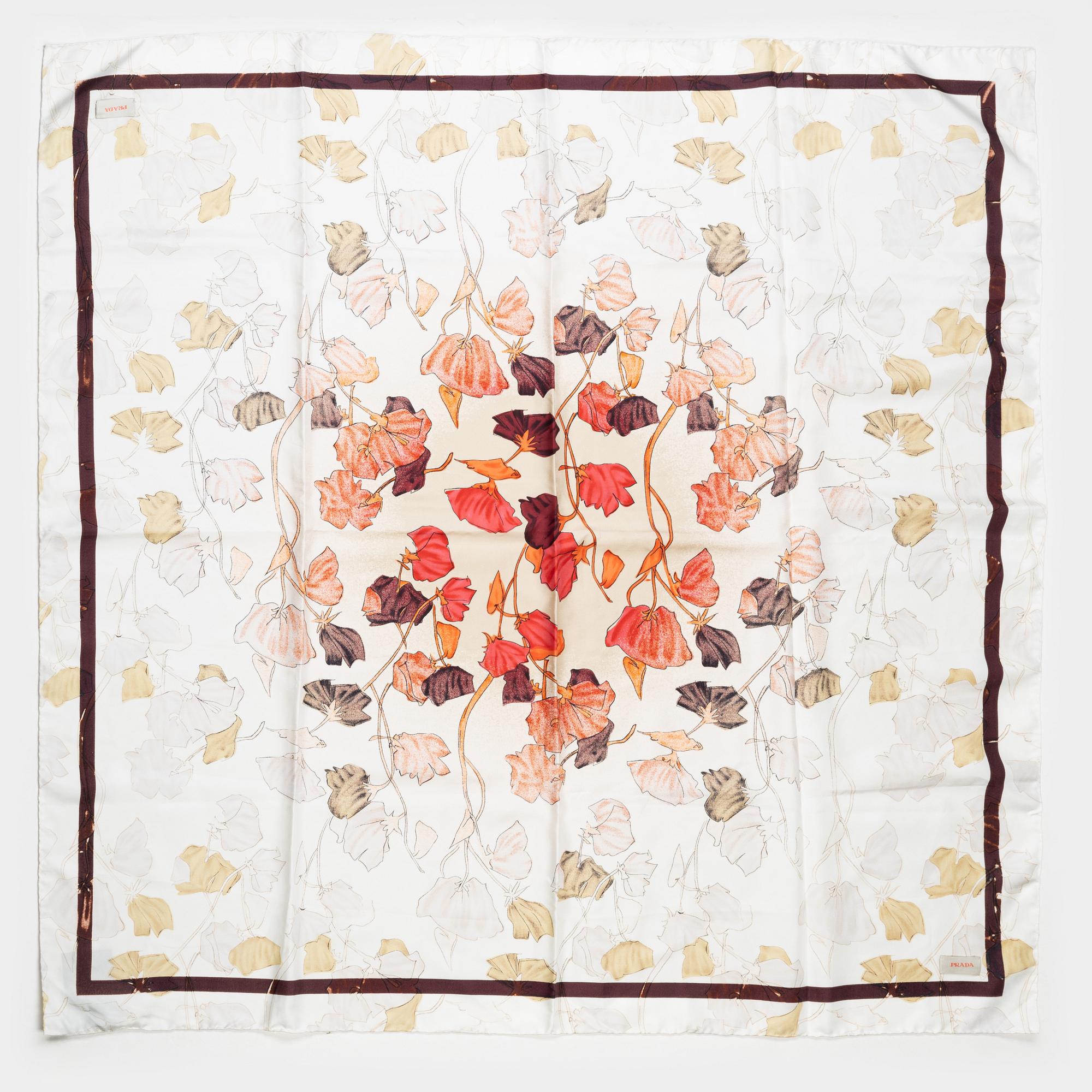 Prada, scarf.
