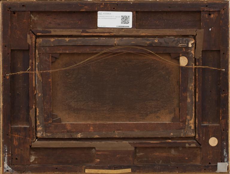 EDWARD PRITCHETT, olja på duk, monogramsignerad.