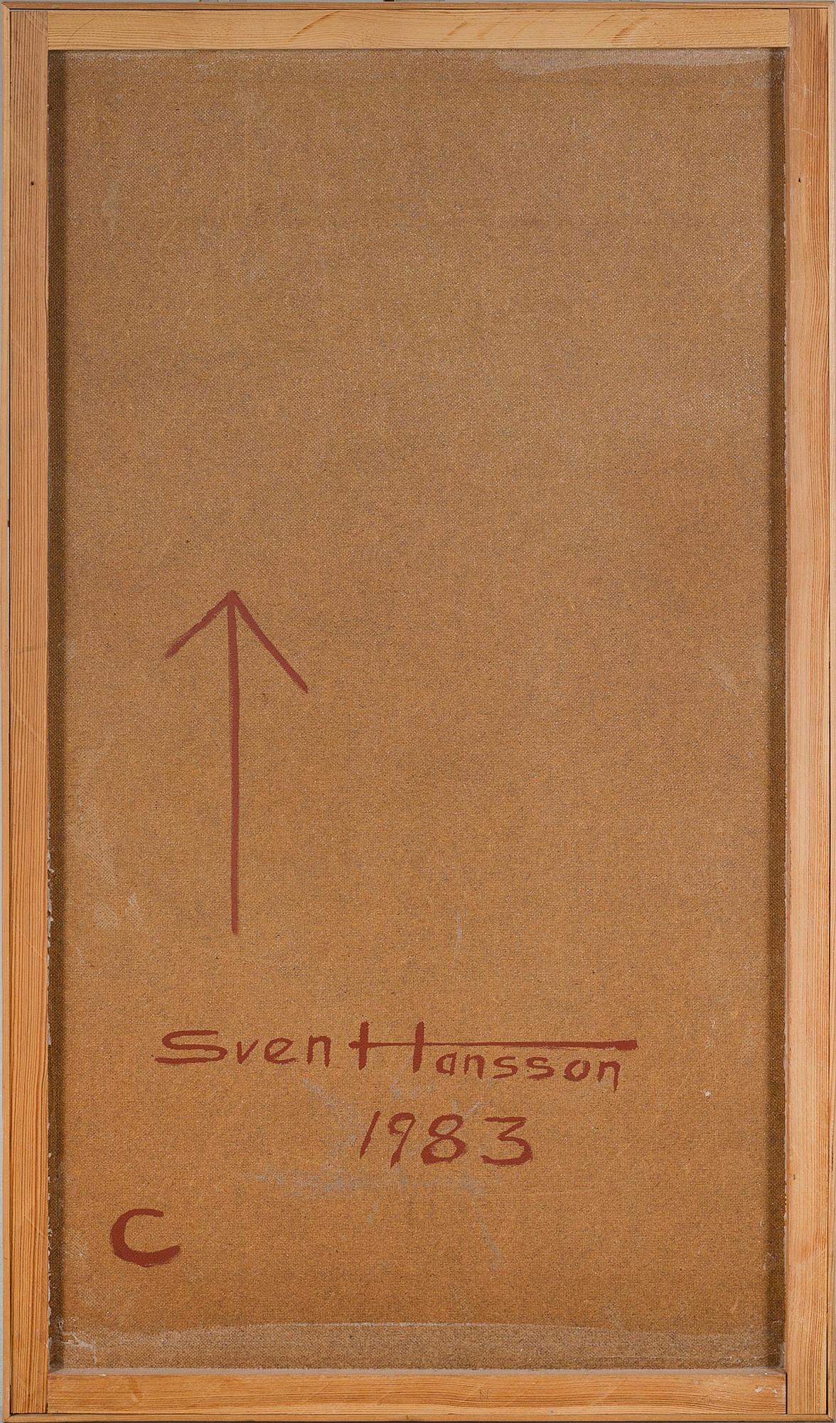 SVEN HANSSON, oil on panel, signed and dated 1983 à tergo.