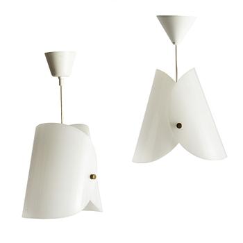 A pair of ceiling lamps, 1960s.