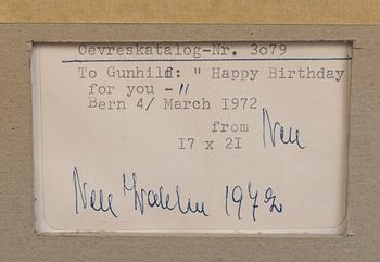 Nell Walden, watercolur signed.