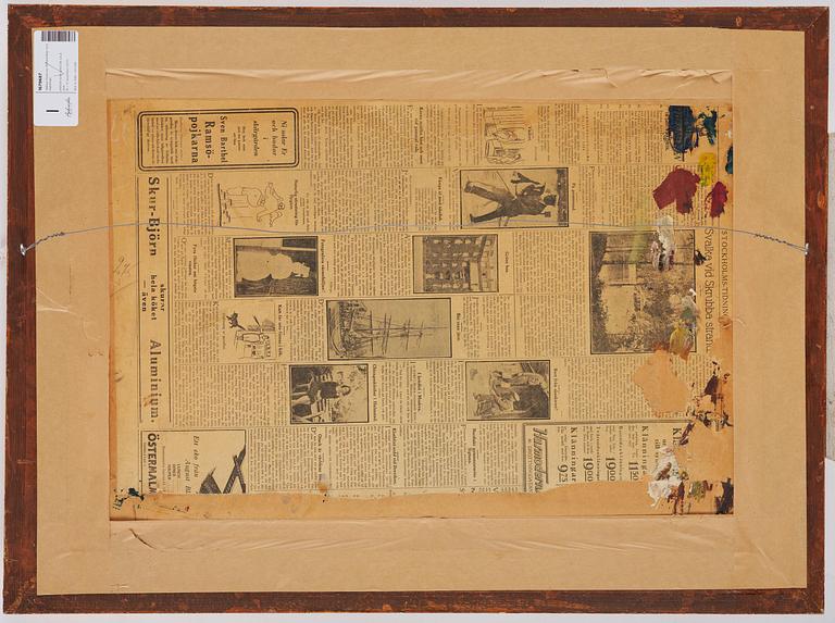 Helmer Osslund, Northern landscape with rainbow.