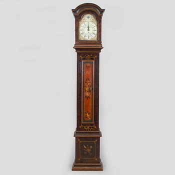 A longcase clock from Åland, Petter Linqvist, dated 1785.