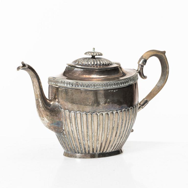 Claes Peter Hedin, tekanna, silver, empirestil, Jönköping 1894.