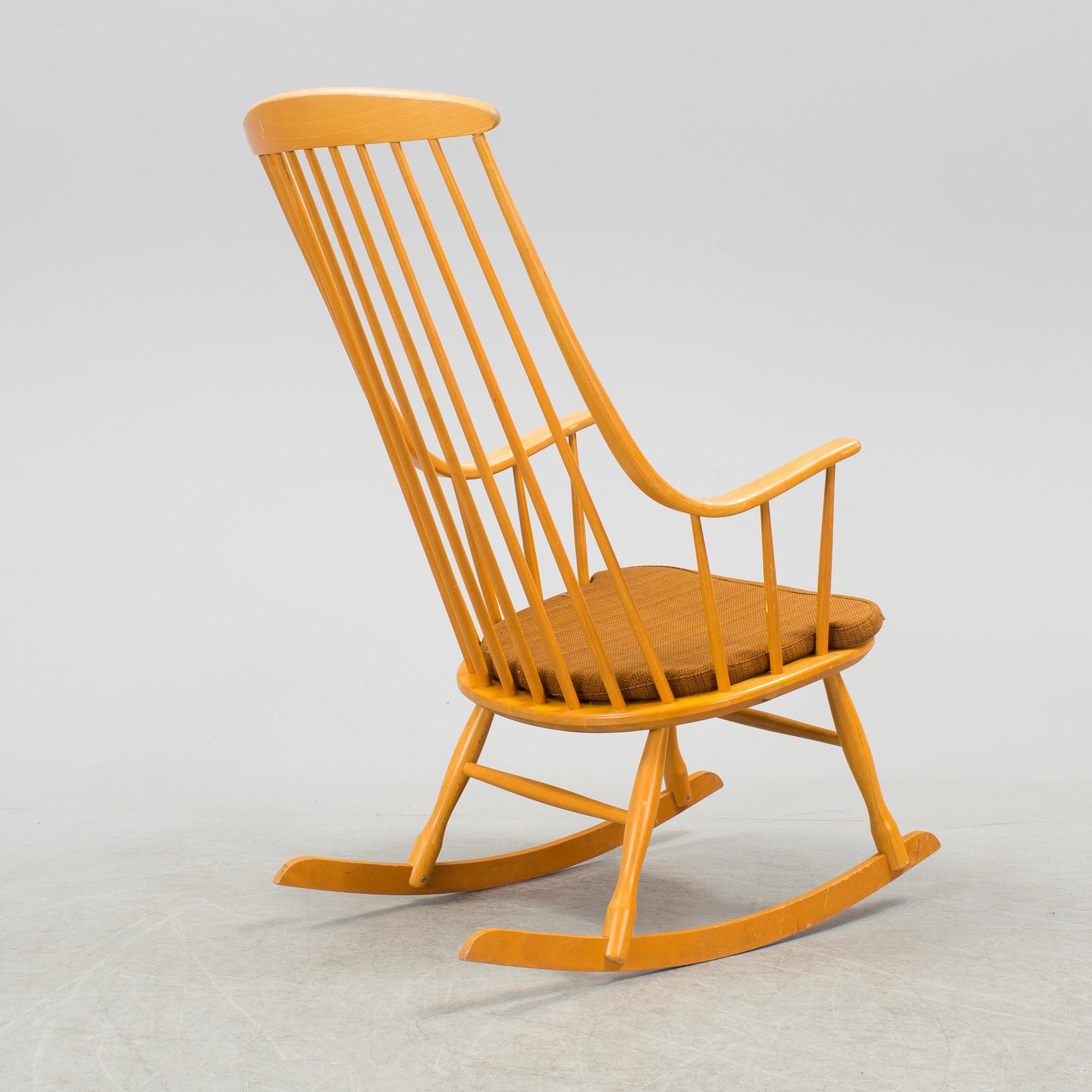 A rocking chair by Lena Larsson, Nesto, Nässjö stolfabrik.