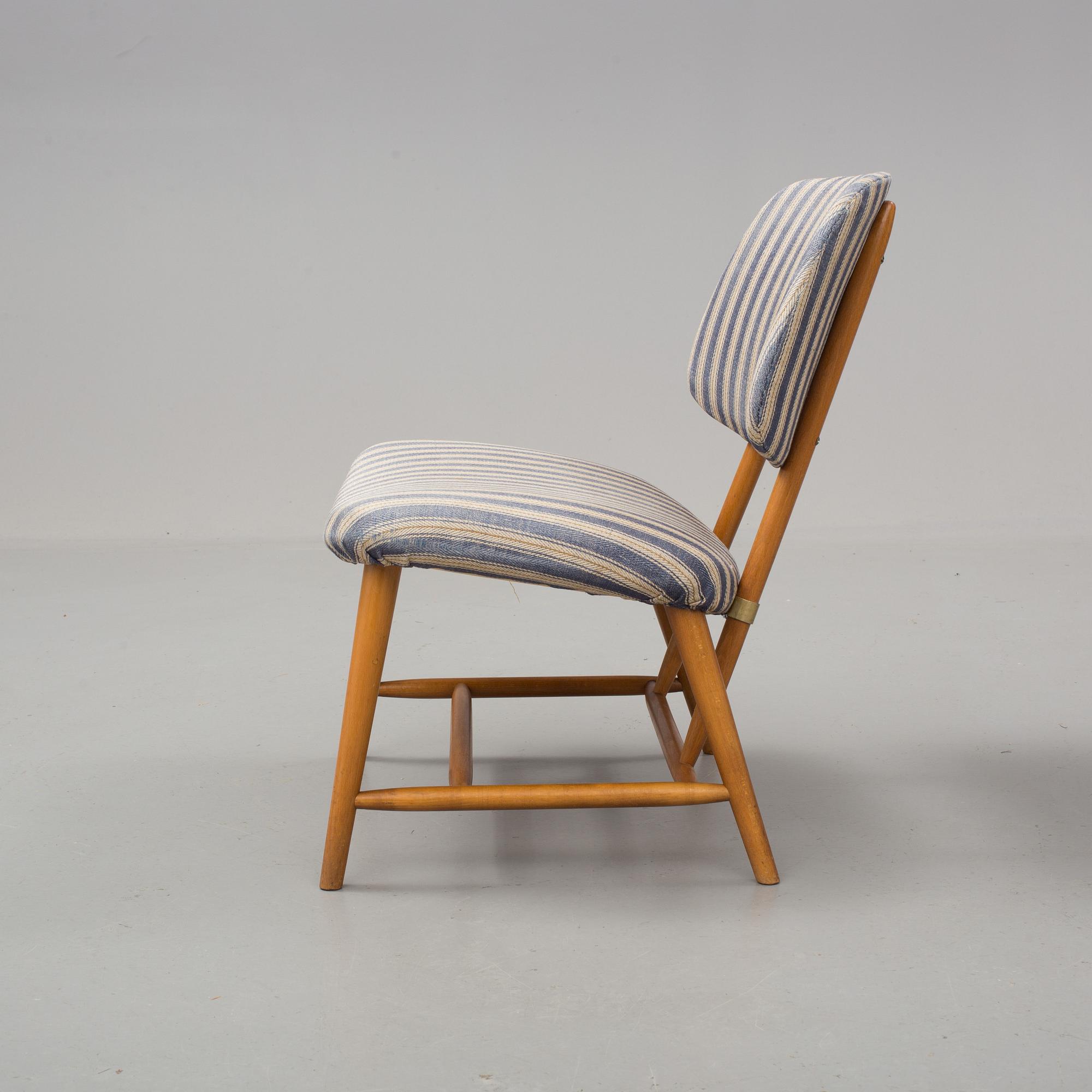 STOL, "TeVe", Alf Svensson, Ljungs Industrier, ur serien "Bra Bohag", Modellen Formgiven 1953.