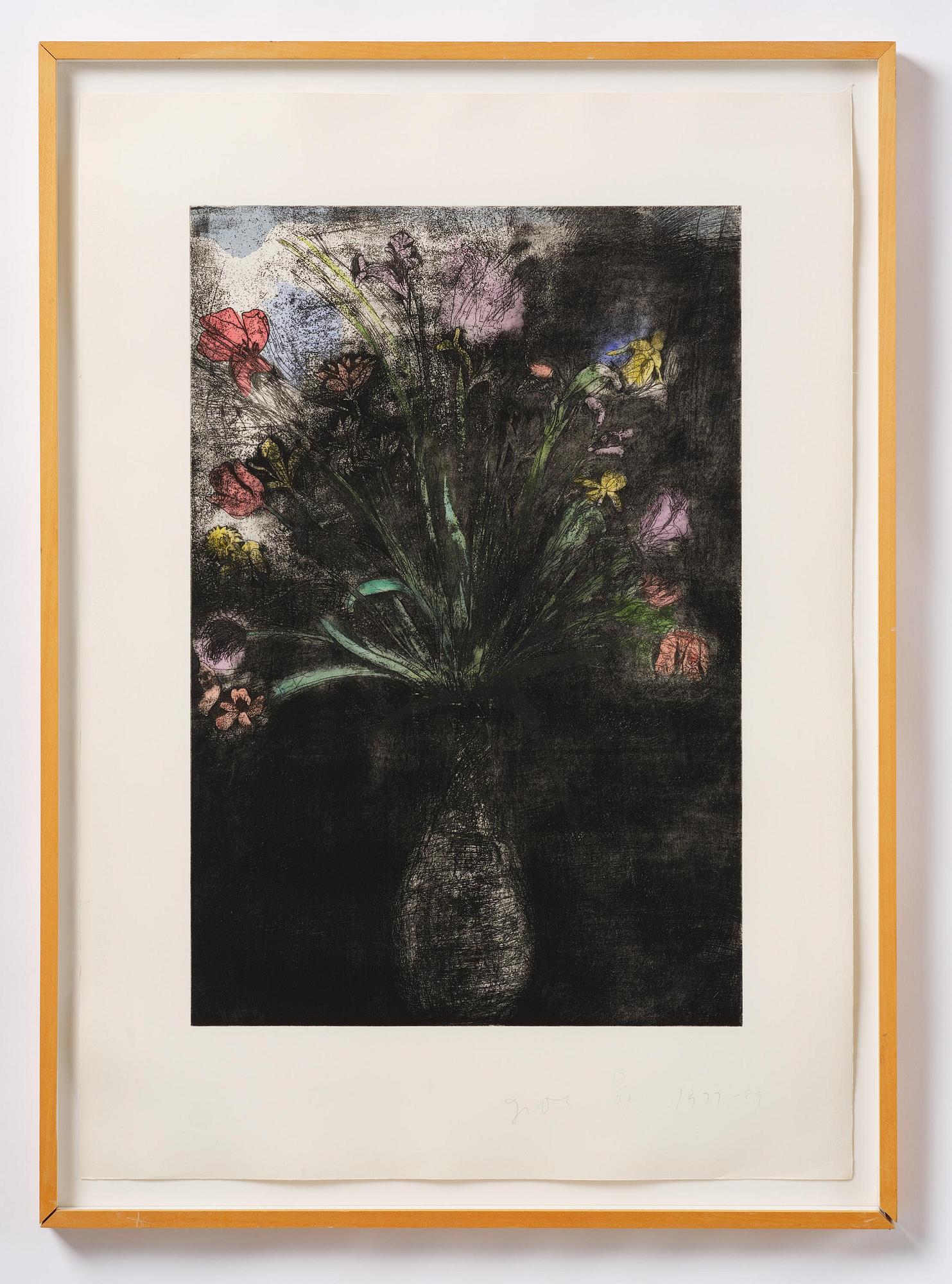 Jim Dine, "Hand-Colored Flowers II".
