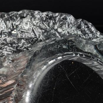 TAPIO WIRKKALA, skål glas, "Stellaria", för Iittala Finland, signerad 3450.