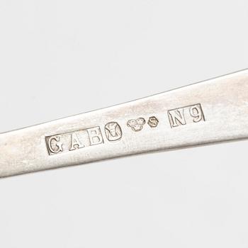 Jacob Ängman, Bestickservis, 16 delar, silver, "Rosenholm", GAB, Stockholm, 1960-2004.