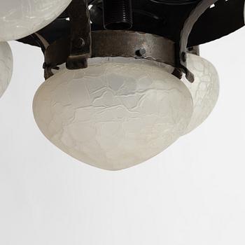 Arvid Böhlmarks Lampfabrik, a ceiling lamp model "5345", Stockholm, 1910s.