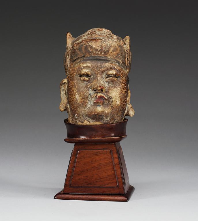 SKULPTUR, lack och pastellage. Ming dynastin (1368-1644).