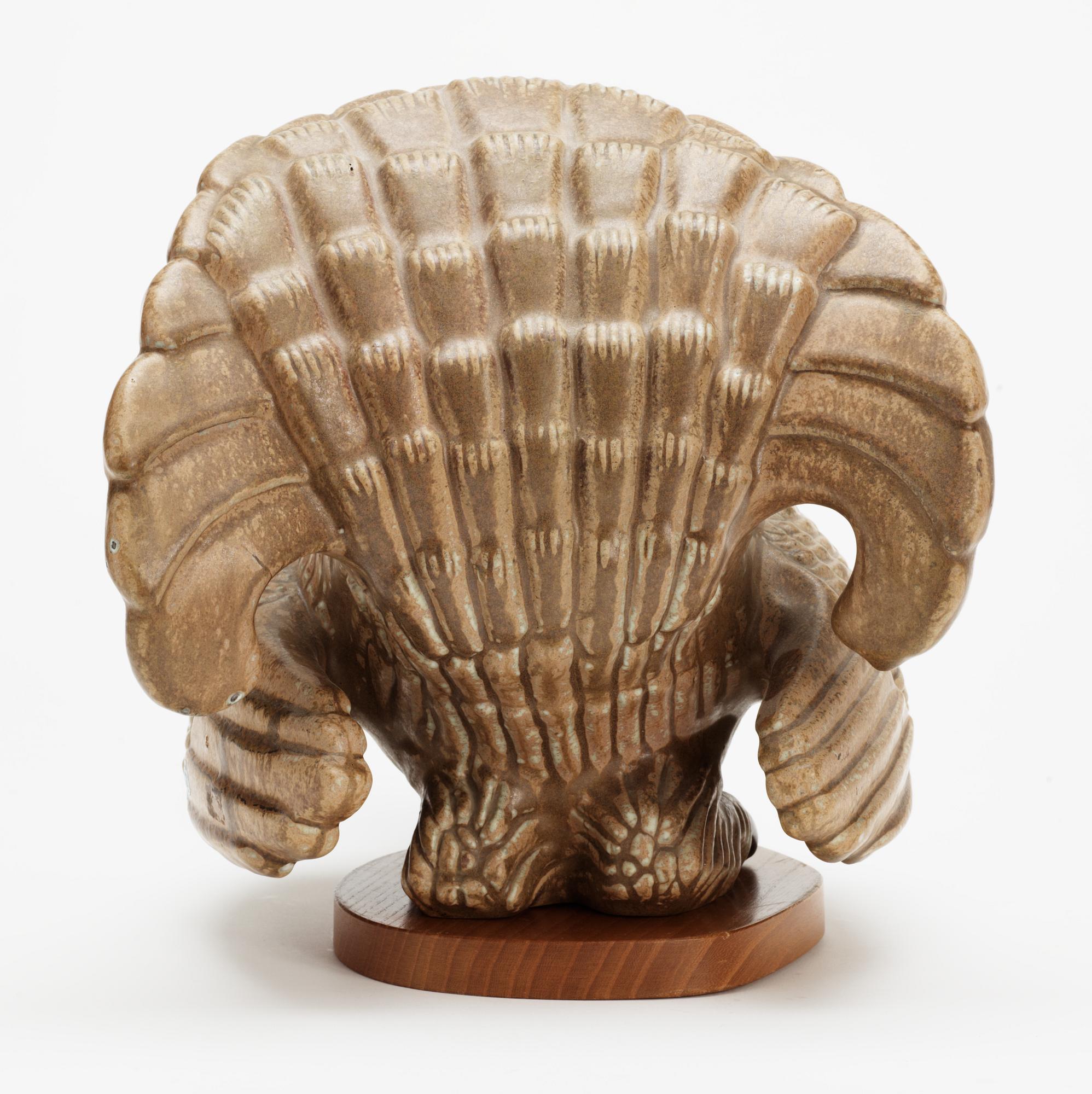 A Gunnar Nylund stoneware figure of a grouse, Rörstrand.