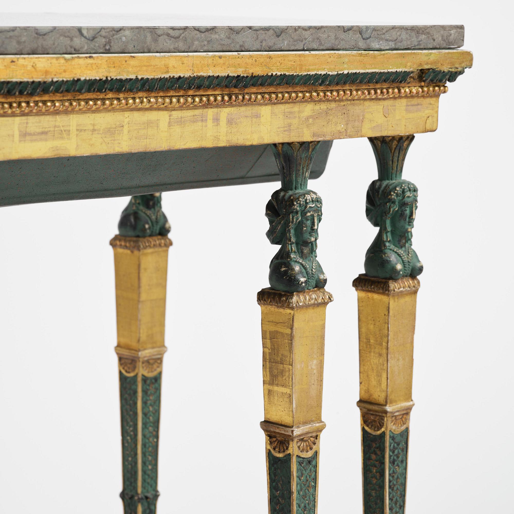 Konsolbord, Stockholmsarbete, omkring år 1800, Sengustavianskt.