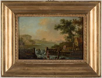 UNKNOWN ARTIST, oil on panel, not signed, 19th century.