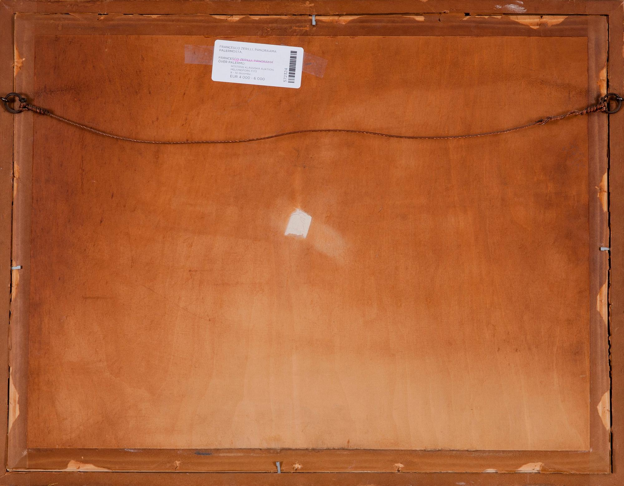 Francesco Zerilli, PANORAMA ÖVER PALERMO.