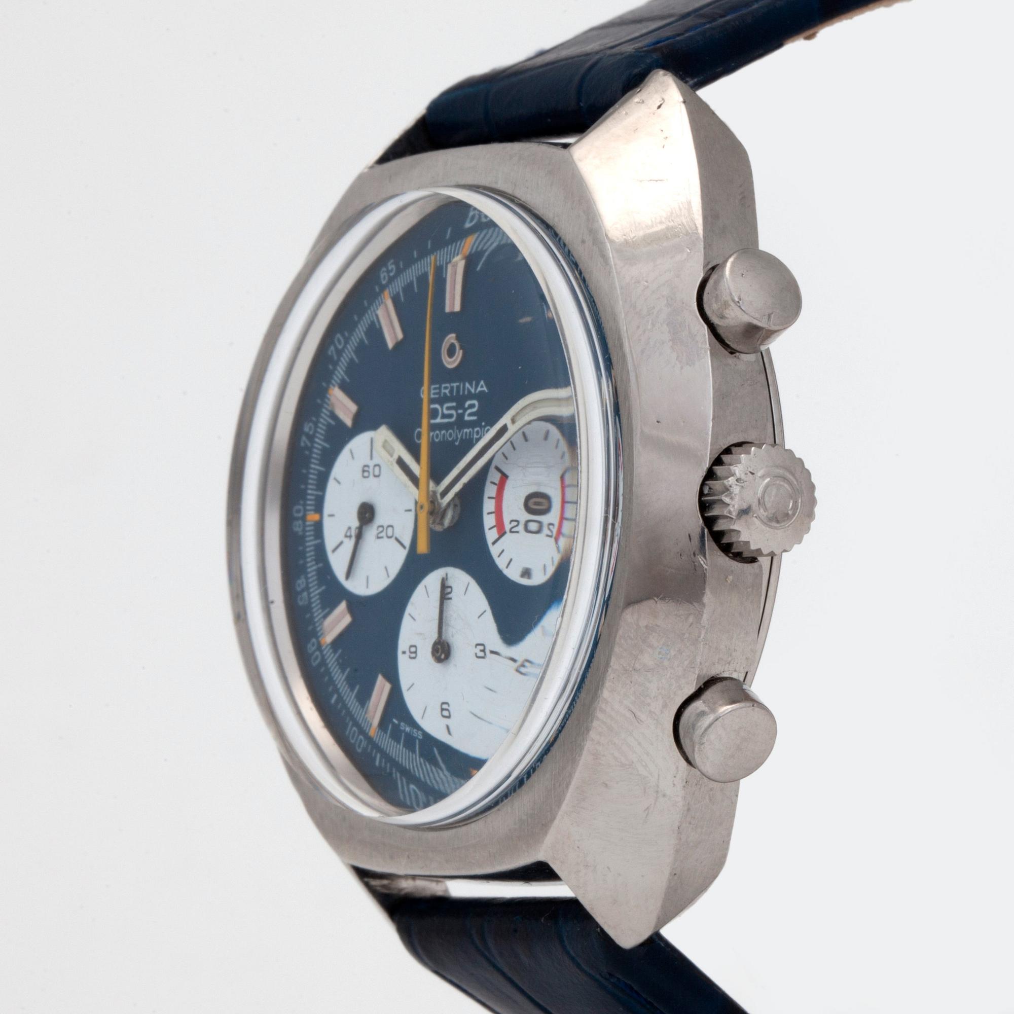 CERTINA, DS-2, Chronolympic, "Tachymetre", kronograf, armbandsur, 42,5 x 40,5 (48) mm,