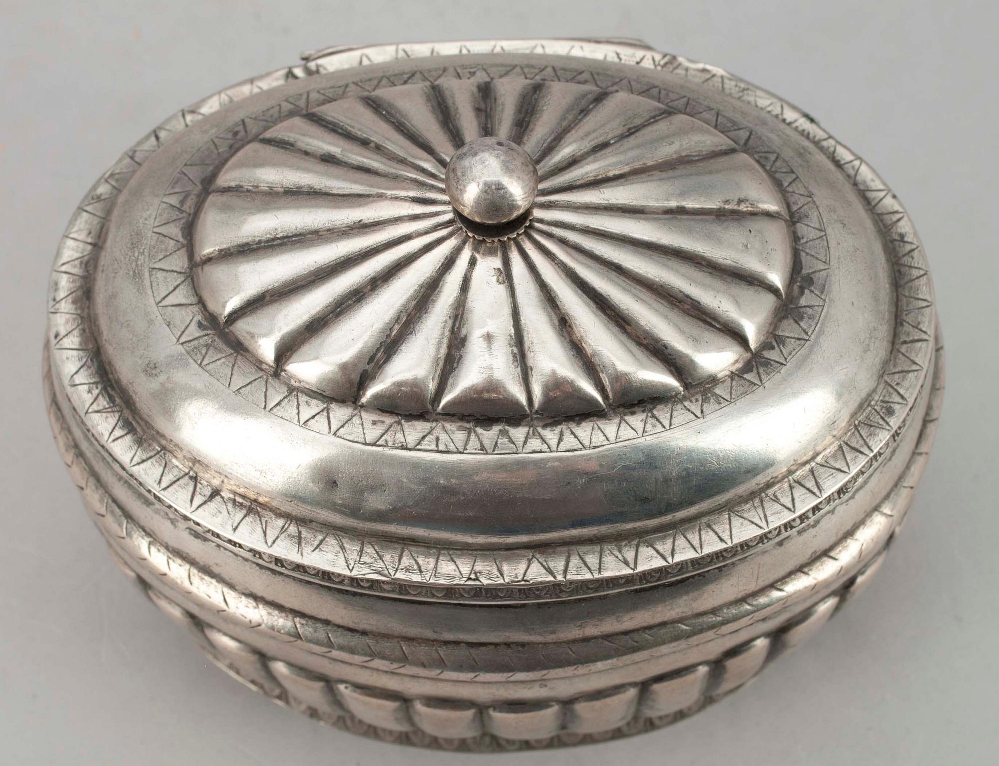SOCKERSKÅL, silver, biedermeier, Baltisk 1820-1840.