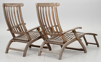 DÄCKSSTOLAR, ett par. 1900-talets slut.