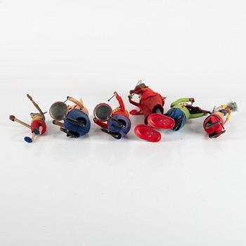 Schuco, among others, mechanical toys, 6 pieces, first half/mid-20th century.