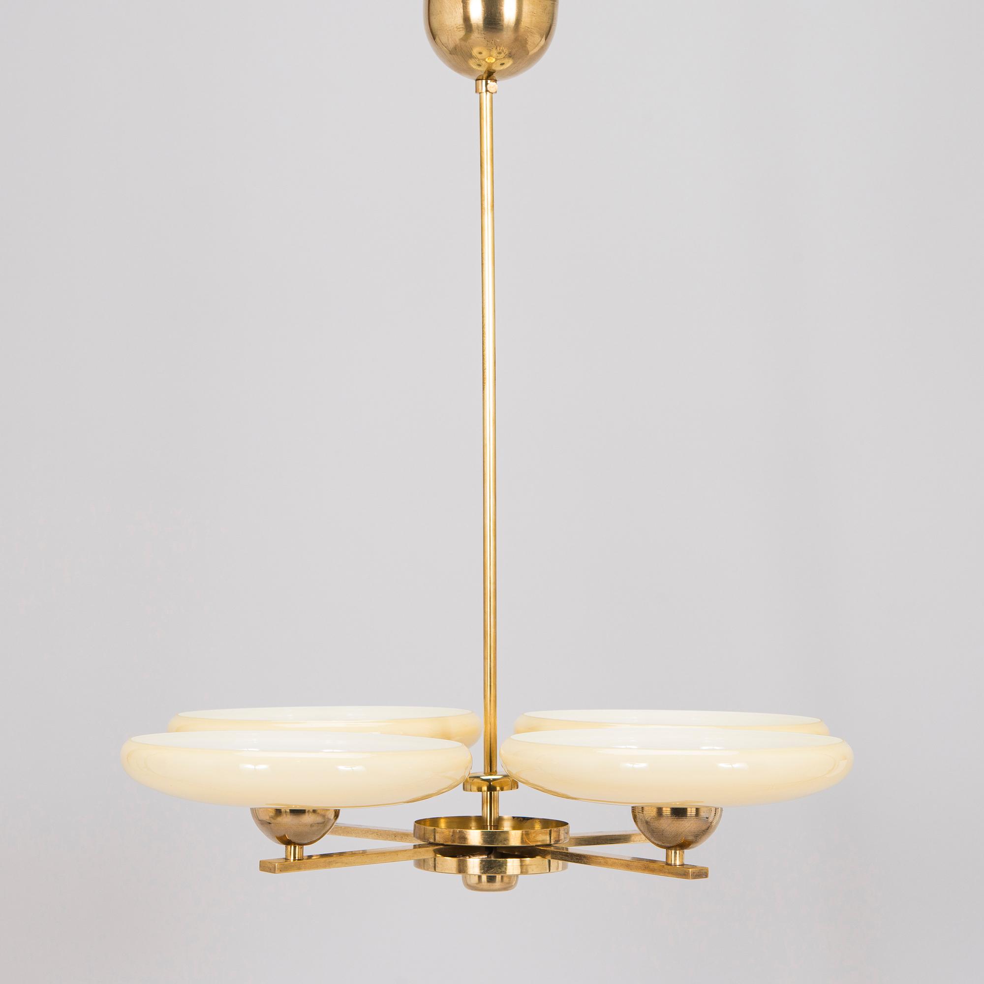 Paavo Tynell, taklampa modell 1442/4, Taito, 1930-tal.